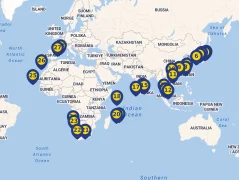 Mapa plavby