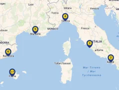 Mapa plavby
