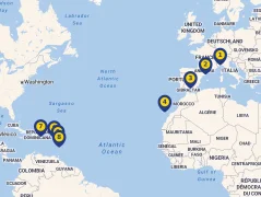 Mapa plavby