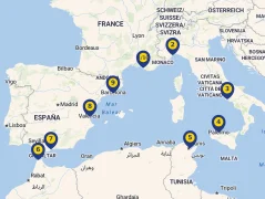 Mapa plavby