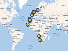 Mapa plavby