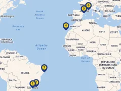 Mapa plavby
