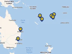 Mapa plavby