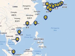Mapa plavby